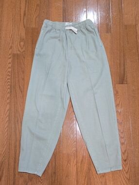 Cotton On Light Sage Elastic Waist Pants